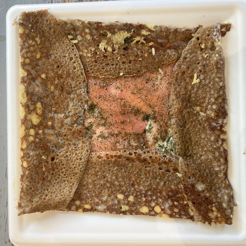 Galette bretonne au saumon, fait maison